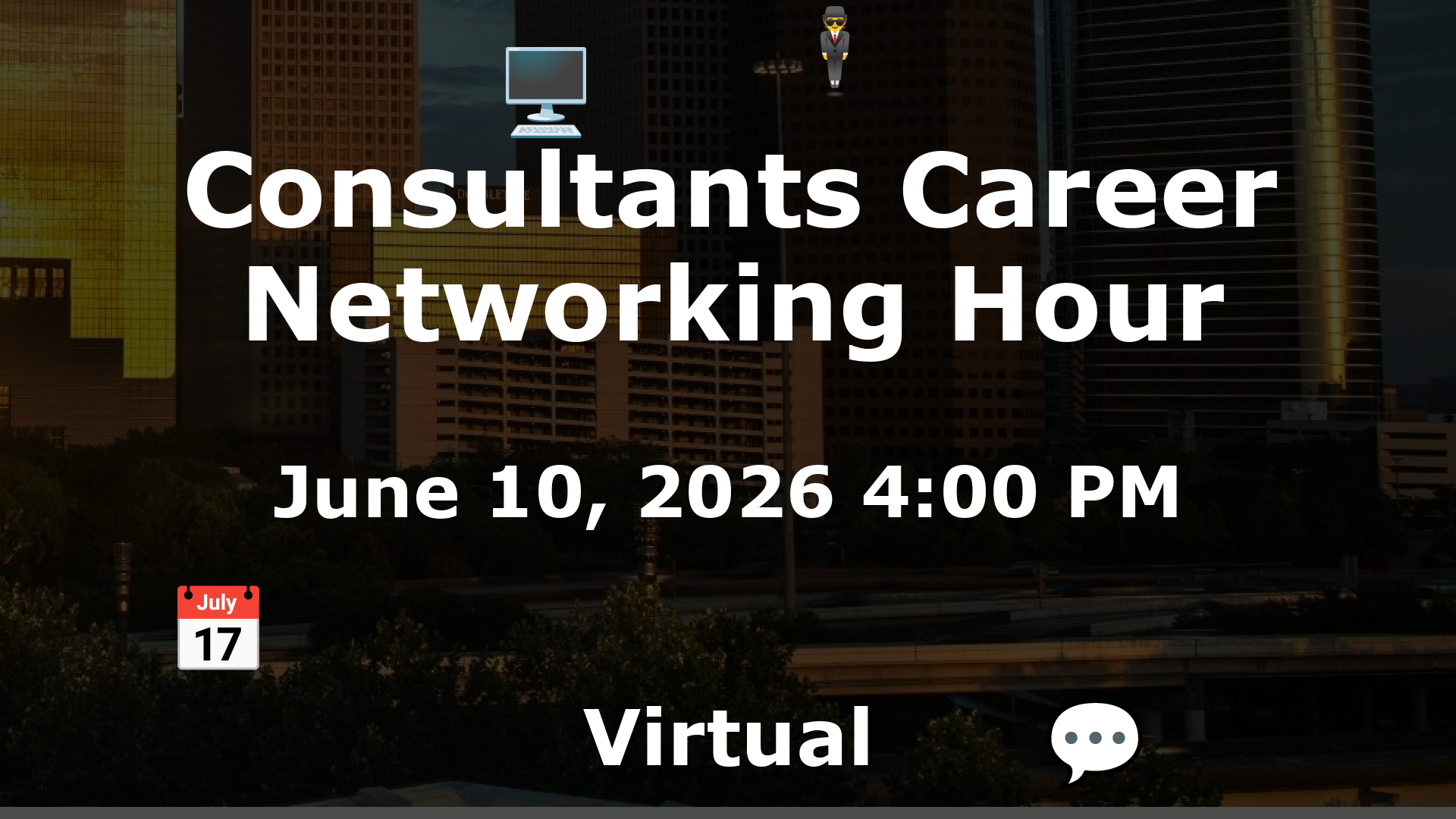 Consultants Career Networking Hour event image